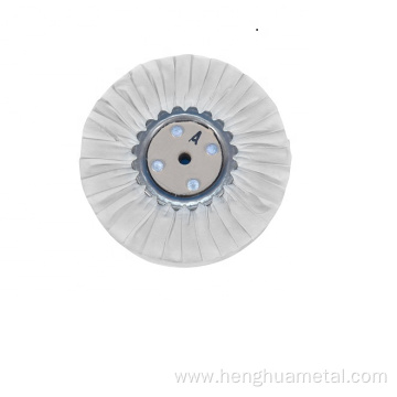 WHITE CLOTH BUFFING WHEEL FOR ALUMINUM